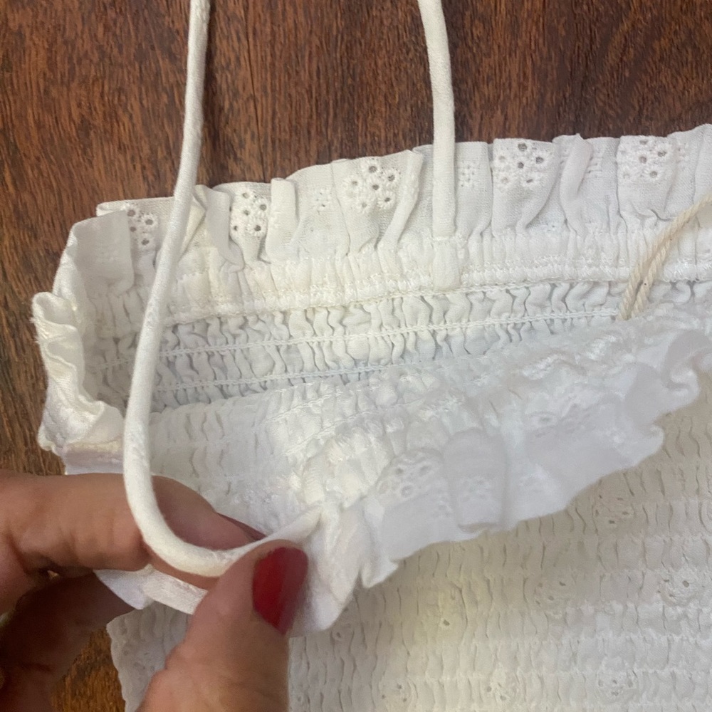 Ghanda White Boho Ruffle Camisole - Picture 6 of 9